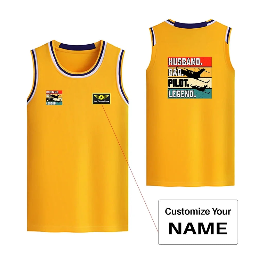 Customisable Husband & Dad & Pilot Basketball Print - view 9