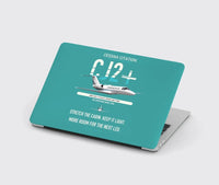 Thumbnail for Cessna Citation CJ2+ design on turquoise MacBook case