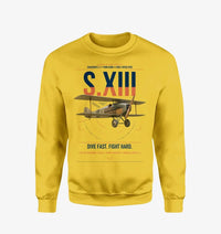 Thumbnail for SPAD S.XIII C.1 design on yellow sweatshirt