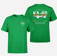 Thumbnail for KA-6D Intruder design on green double-side t-shirt, double-side print