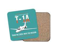 Thumbnail for T-1A Jayhawk Advanced Jet Trainer design on turquoise 1 piece coaster