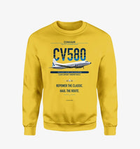Thumbnail for Convair 580 design on yellow sweatshirt