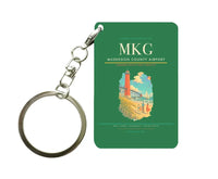 Thumbnail for Muskegon County Airport (MKG) design on green key chain