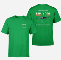 Thumbnail for MC-130J COMMANDO II design on green double-side t-shirt, double-side print