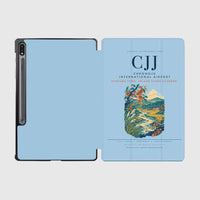 Thumbnail for Cheongju International Airport (CJJ) design on light blue samsung tablet tablet case