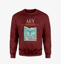 Thumbnail for Akureyri Airport AEY Sweatshirt - Wine Red