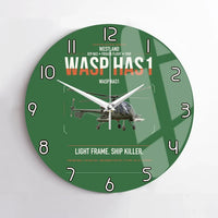 Thumbnail for Westland Wasp HAS1 design on green no frame wall clock