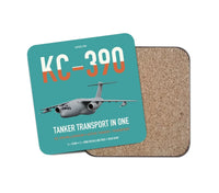 Thumbnail for Embraer KC-390 Millennium design on turquoise 1 piece coaster