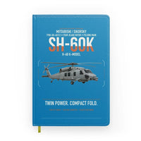 Thumbnail for Mitsubishi Sikorsky SH-60K design on turquoise notebook