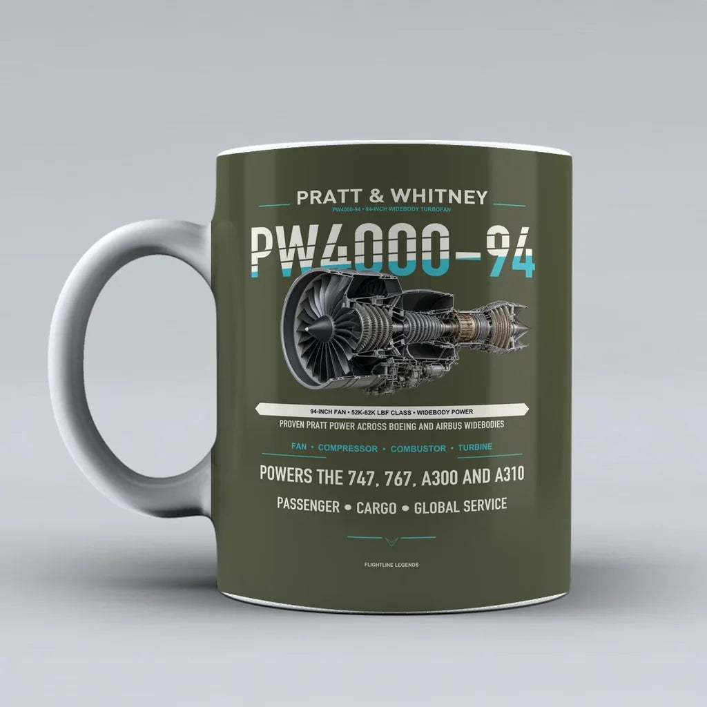 Mug design on green army pw4000 94