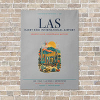 Thumbnail for Harry Reid International Airport Las Vegas LAS vertical canvas print - no frame - light gray background