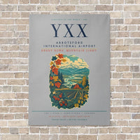 Thumbnail for Abbotsford International Airport YXX vertical canvas print - no frame - light gray background