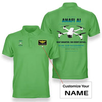 Thumbnail for Parrot ANAFI Ai design on light green polo with custom name badge