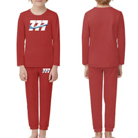 Thumbnail for Super Boeing 777 children pajamas - Red
