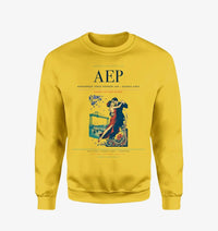 Thumbnail for Aeroparque Jorge Newbery (AEP) design on yellow sweatshirt