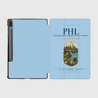 Thumbnail for Philadelphia International Airport (PHL) design on light blue samsung tablet tablet case