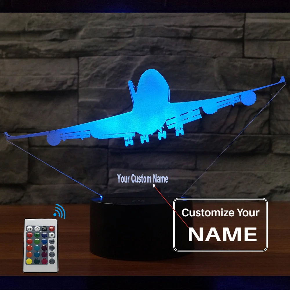 Customisable Boeing 747 3D Lamp - view 9