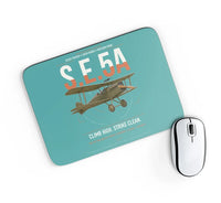 Thumbnail for Royal Aircraft Factory S.E.5a design on turquoise rectangle mouse pad