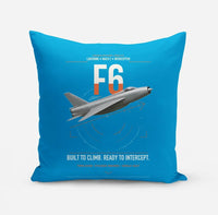 Thumbnail for English Electric Lightning F6 design on turquoise pillow