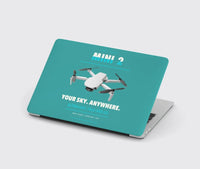 Thumbnail for DJI Mini 2 design on turquoise MacBook case