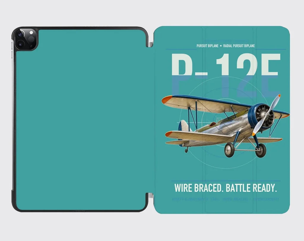 Boeing P-12E design on turquoise ipad tablet case