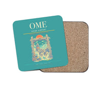 Thumbnail for Nome Airport (OME) design on turquoise 1 piece coaster
