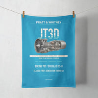 Thumbnail for JT3D design on turquoise towel