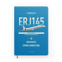 Thumbnail for Embraer ERJ145 design on turquoise notebook