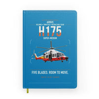 Thumbnail for Airbus H175 design on turquoise notebook