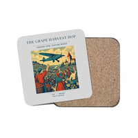 Thumbnail for The Grape Harvest Hop - Designed Coasters design on light gray 1-piece