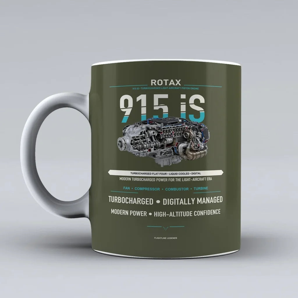 iS Mug design on green army 915