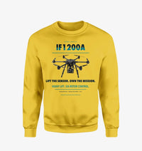 Thumbnail for Inspired Flight IF1200A design on yellow sweatshirt
