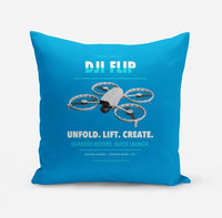 Thumbnail for DJI Flip design on turquoise pillow