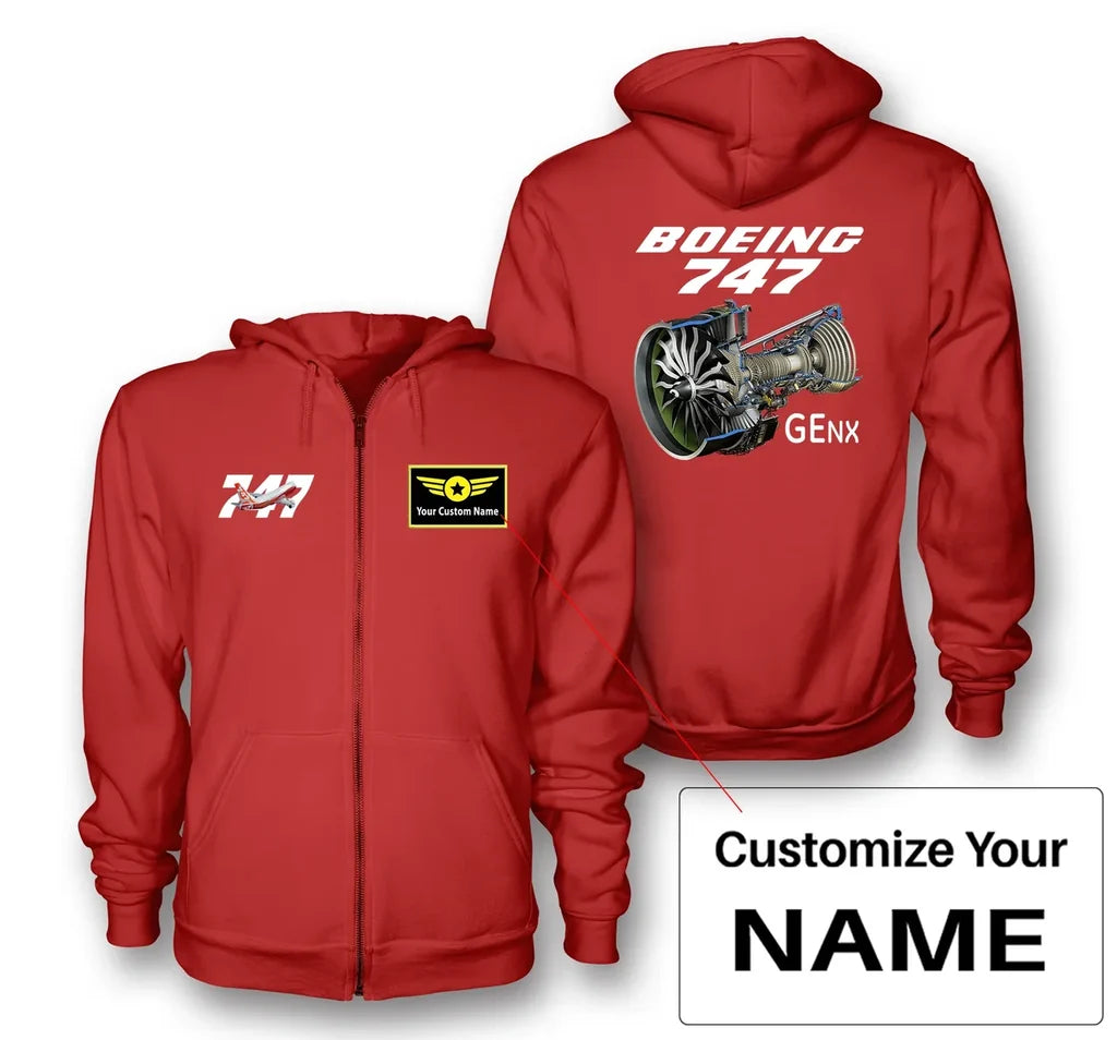Customisable Boeing 747 Hoodie - view 9