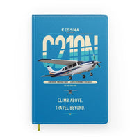 Thumbnail for Cessna T210N Centurion design on turquoise notebook