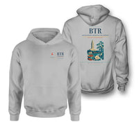 Thumbnail for Baton Rouge Metropolitan Airport (BTR) design on light gray double-side hoodie