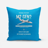 Thumbnail for Cessna Citation M2 Gen2 design on turquoise pillow
