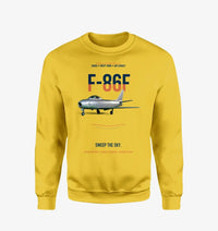 Thumbnail for F-86F Sabre Sweep The Sky design on yellow sweatshirt