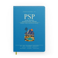 Thumbnail for Palm Springs International Airport (PSP) design on turquoise notebook