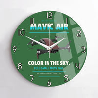 Thumbnail for DJI Mavic Air design on green no frame wall clock