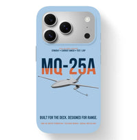 Thumbnail for MQ-25A STINGRAY design on light blue magsafe iphone case, for iPhone 17 Pro