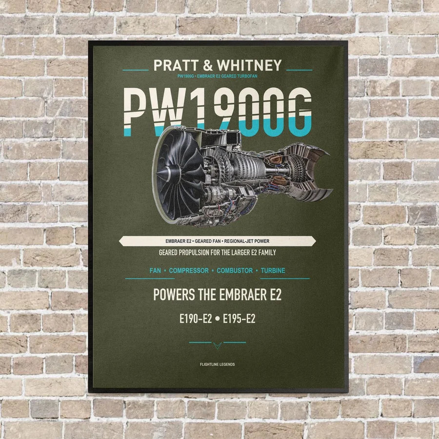 PW1900G vertical canvas print - framed - green army background