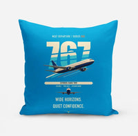 Thumbnail for Boeing 767-300ER design on turquoise pillow