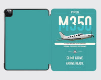 Thumbnail for Piper M350 design on turquoise ipad tablet case
