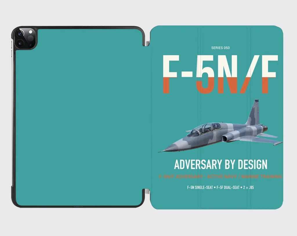 F-5N F Adversary design on turquoise ipad tablet case