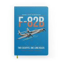 Thumbnail for F-82B Twin Mustang design on turquoise notebook