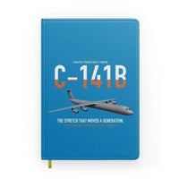 Thumbnail for C-141B Starlifter design on turquoise notebook