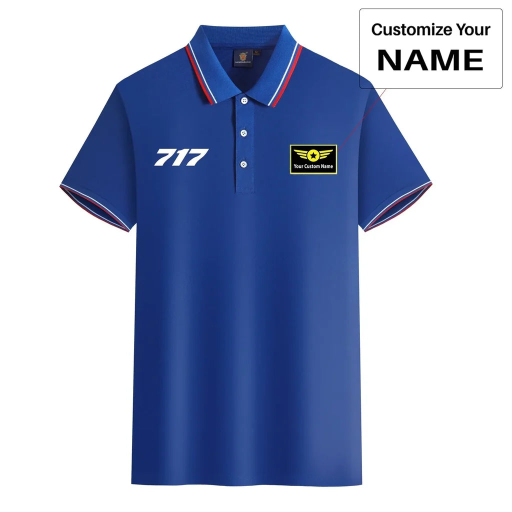 Customisable Boeing 717 Polo Shirt - view 9