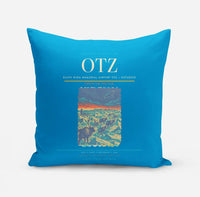 Thumbnail for Ralph Wien Memorial Airport (OTZ) design on turquoise pillow