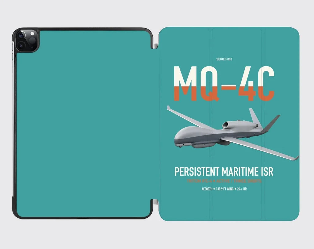 MQ-4C Triton IFC-4 design on turquoise ipad tablet case